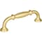 Jeffrey Alexander 96 mm Center-to-Center Brushed Gold Tiffany Cabinet Pull 658-96BG - alternate 1